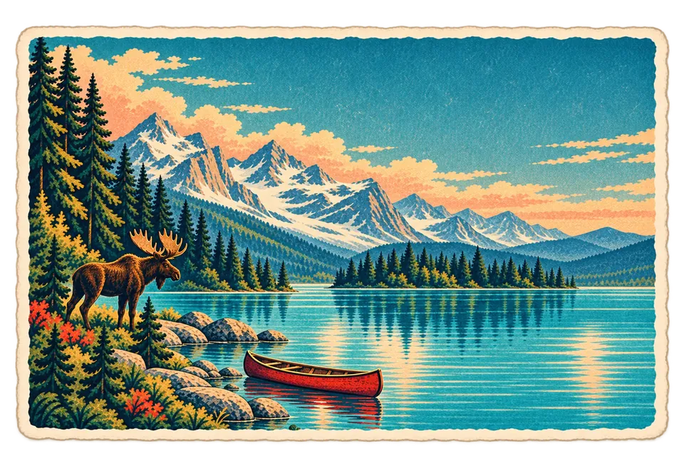 How to plan a family holiday: Travary postcard art